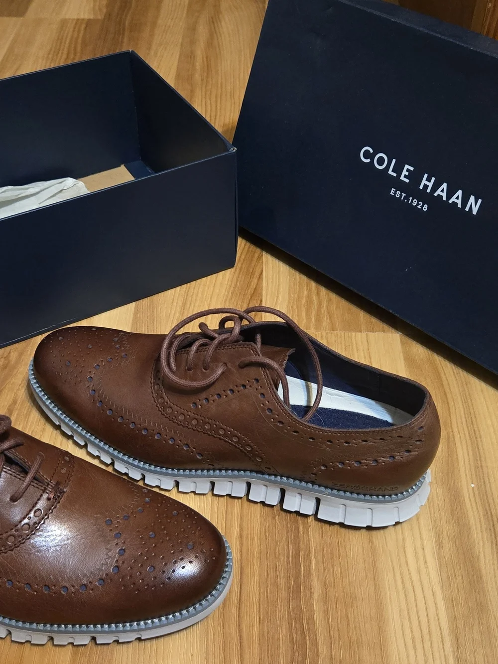 Cole Haan Zerogrand Wing Ox - Hickory/Vapor Grey